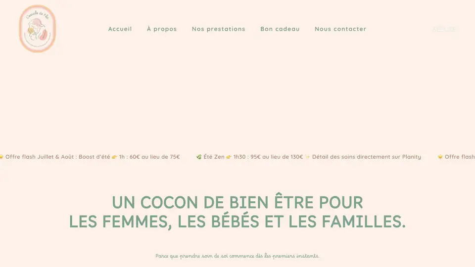 Aperçu du site L’Escale de Flo